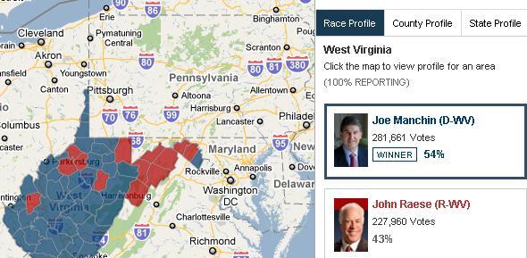 WV voter map