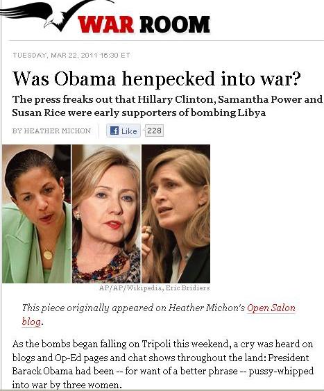 pussy whipped into war