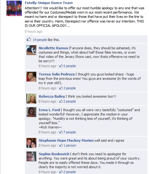 Fatally Unique apology