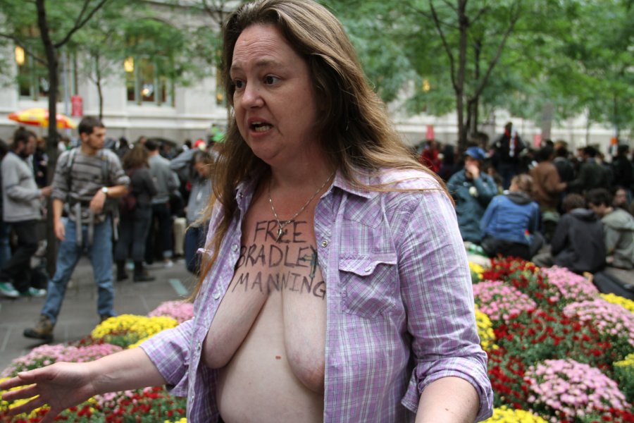 Ugly Bard Manning protester