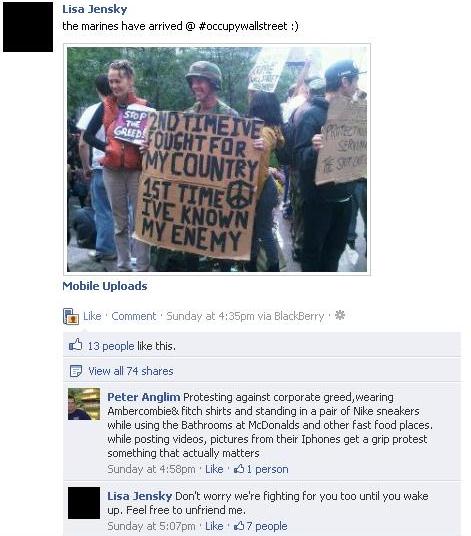 Marines on Wall Street