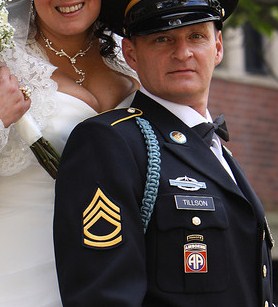 Tillson with tits on his shoulder