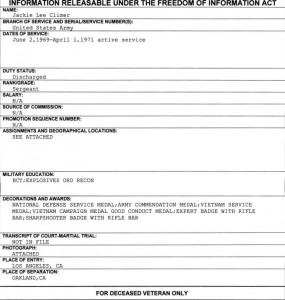 Jackie Lee Climer FOIA