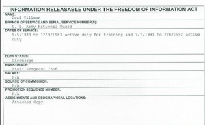Paul Tillson FOIA pt 1