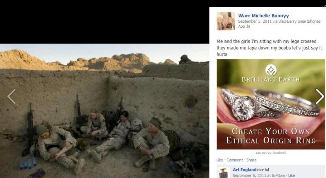 Womack with taped down boobs