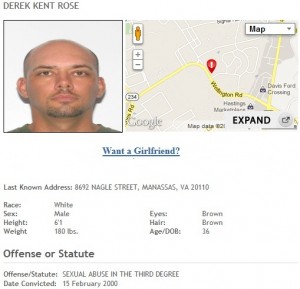 Derek Kent Rose sex offender