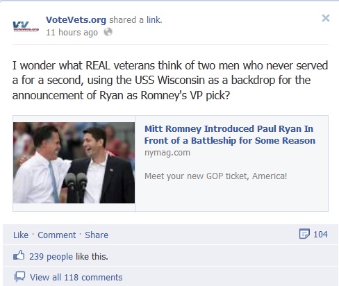 VoteVets FB Ryan-Romney USS Wisconsin