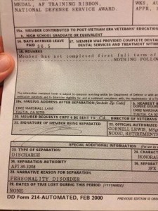 kent_DD214 personality disorder