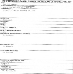 Leo Maloney FOIA