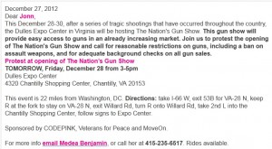 Code Pink Gun Show