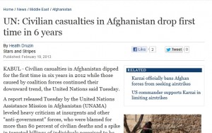 Civilian casualties drop