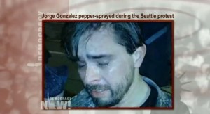 Jorge Gonzalez pepper spray