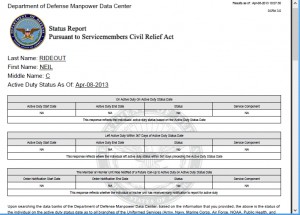 Neil Rideout status report