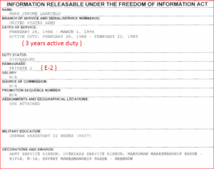 Mark Jerome Laarveld FOIA