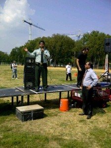 Million Muslims march uniformed dude