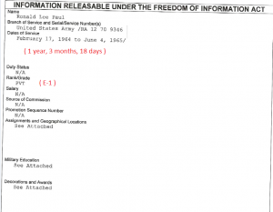 Ronald Lee Paul FOIA