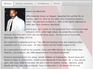 Ernest Lee Blackwell obit