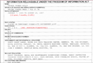 George T. Bolis FOIA