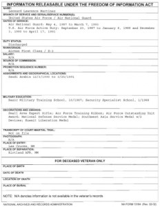 Leonard Martinez FOIA