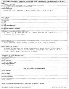 Myrick, James C FOIA