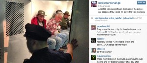 Vets arrested at Memorial