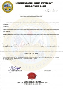 scam MONEY BACK GUARANTEE