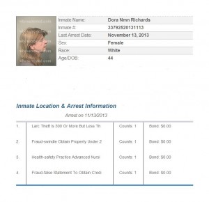 DORA RICHARDS - FLORIDA - LARCENY SWINDLE - 1