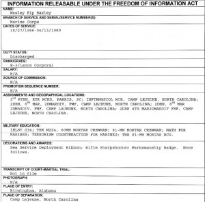 Baxley, Wesley KipFOIA