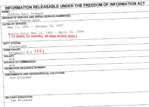 Jeffrey Orchard FOIA