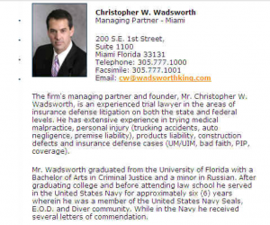 Christopher Wayne Wadsworth claims