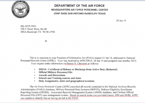 Dennis Chevalier FOIA