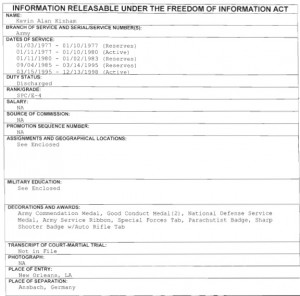 Kingham, Kevin Alan FOIA