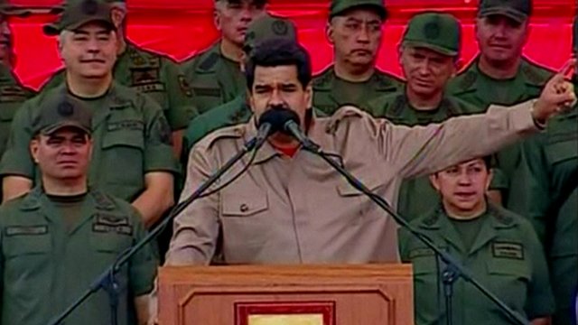 Maduro chased through streets by protesters