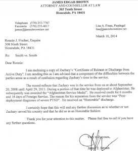Zach Smith Lawyer letter