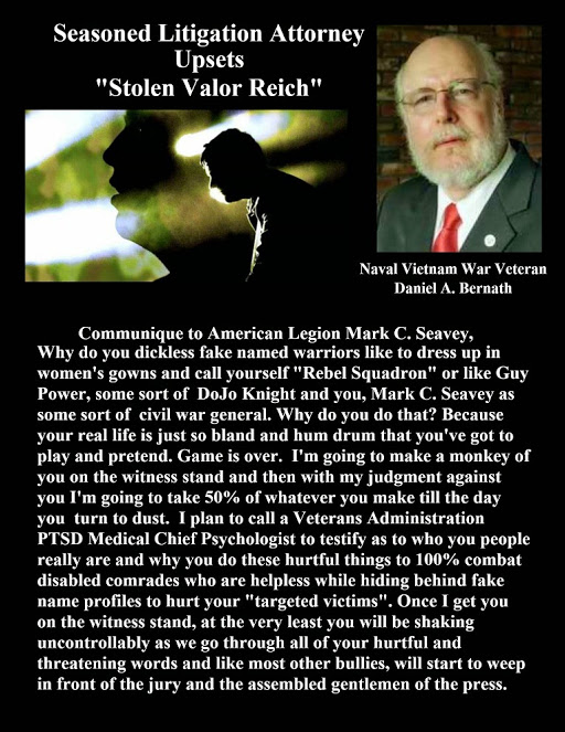 Daniel A Bernath upsets the Stolen Valor Reich-1
