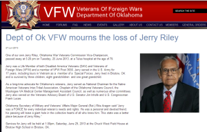 Jerry G. Riley VFW Obit