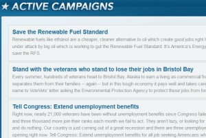 VoteVets Active campaigns
