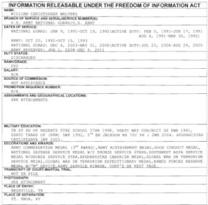 William Chris Walters FOIA