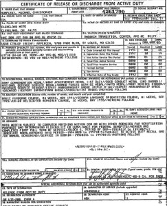 Michael Christopher Humfleet DD214