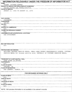 Richard Edward Talent FOIA