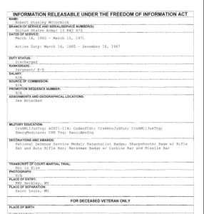Robert Stanley McCormick FOIA