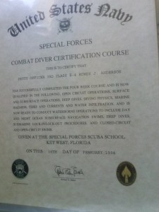 Rowdy Anderson Combat Diver