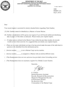 Tyler Adam Gambler FOIA