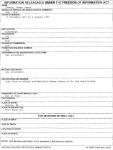 Jesse James Jamnik FOIA