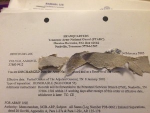 Aaron Colyer NG orders