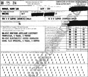 Danny Lee Newman DD214b
