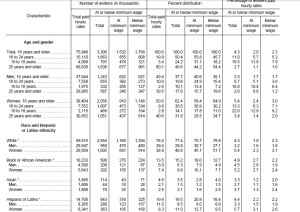 Minimum wage demographics