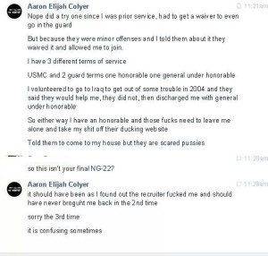 Aaron Colyer 3 discharges