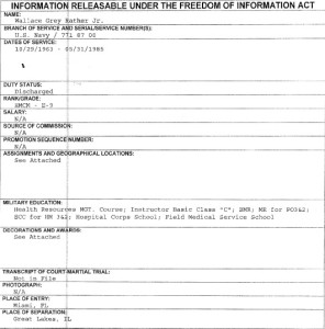 Wallace Grey Rather FOIA