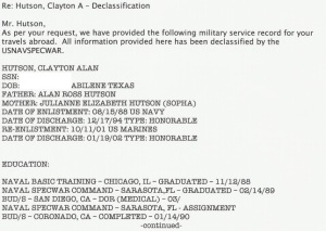 Clayton Hutson Claims